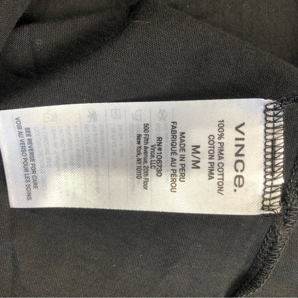 Vince Women's Essential Pima Cotton V-Neck Tee - Picture 7 of 9